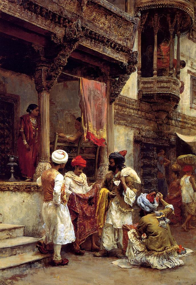 絹商人 ペルシャ人 エジプト人 インド人 エドウィン・ロード・ウィークス油絵